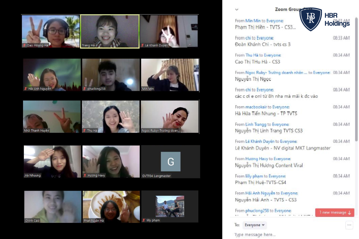 CẬP NHẬT TÌNH HÌNH "LÀM VIỆC ONLINE" TẠI HBR HOLDINGS