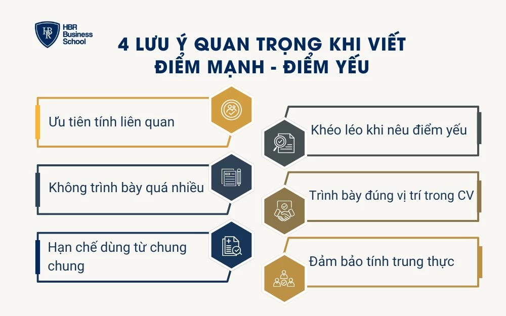 6 Lưu ý quan trọng khi viết điểm mạnh - điểm yếu trong CV