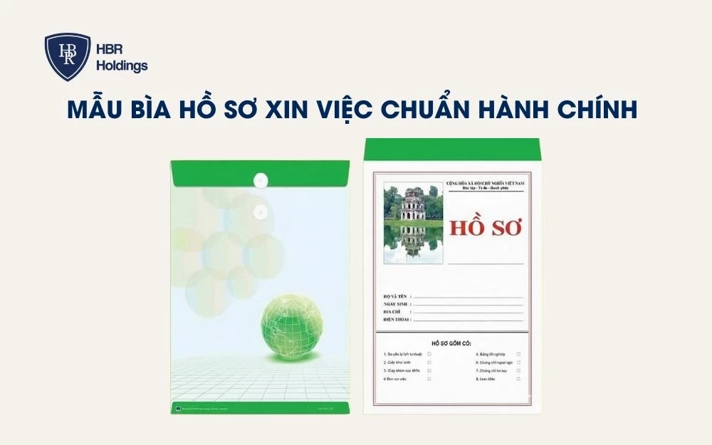 Mẫu bìa hồ sơ xin việc chuẩn hiện nay
