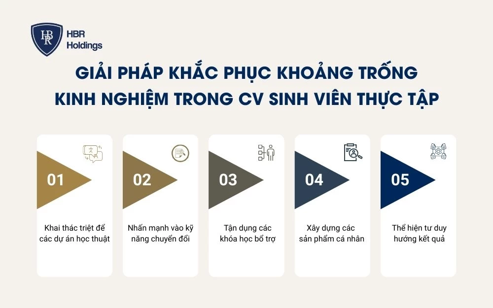 Giải pháp khắc phục khoảng trống kinh nghiệm trong CV sinh viên thực tập