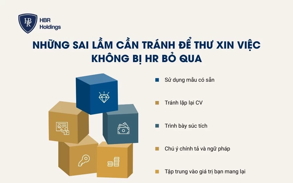 Những sai lầm cần tránh để thư xin việc không bị HR bỏ qua