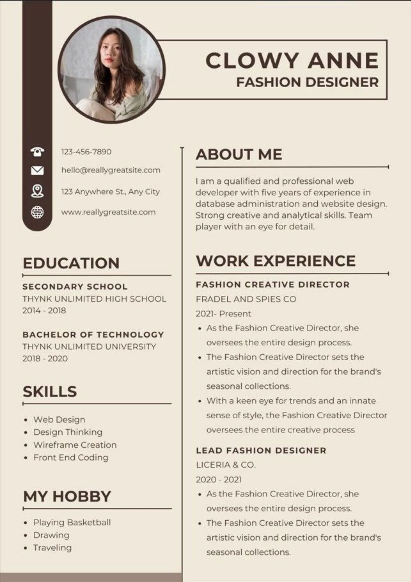 Bố cục CV mạch lạc, logic