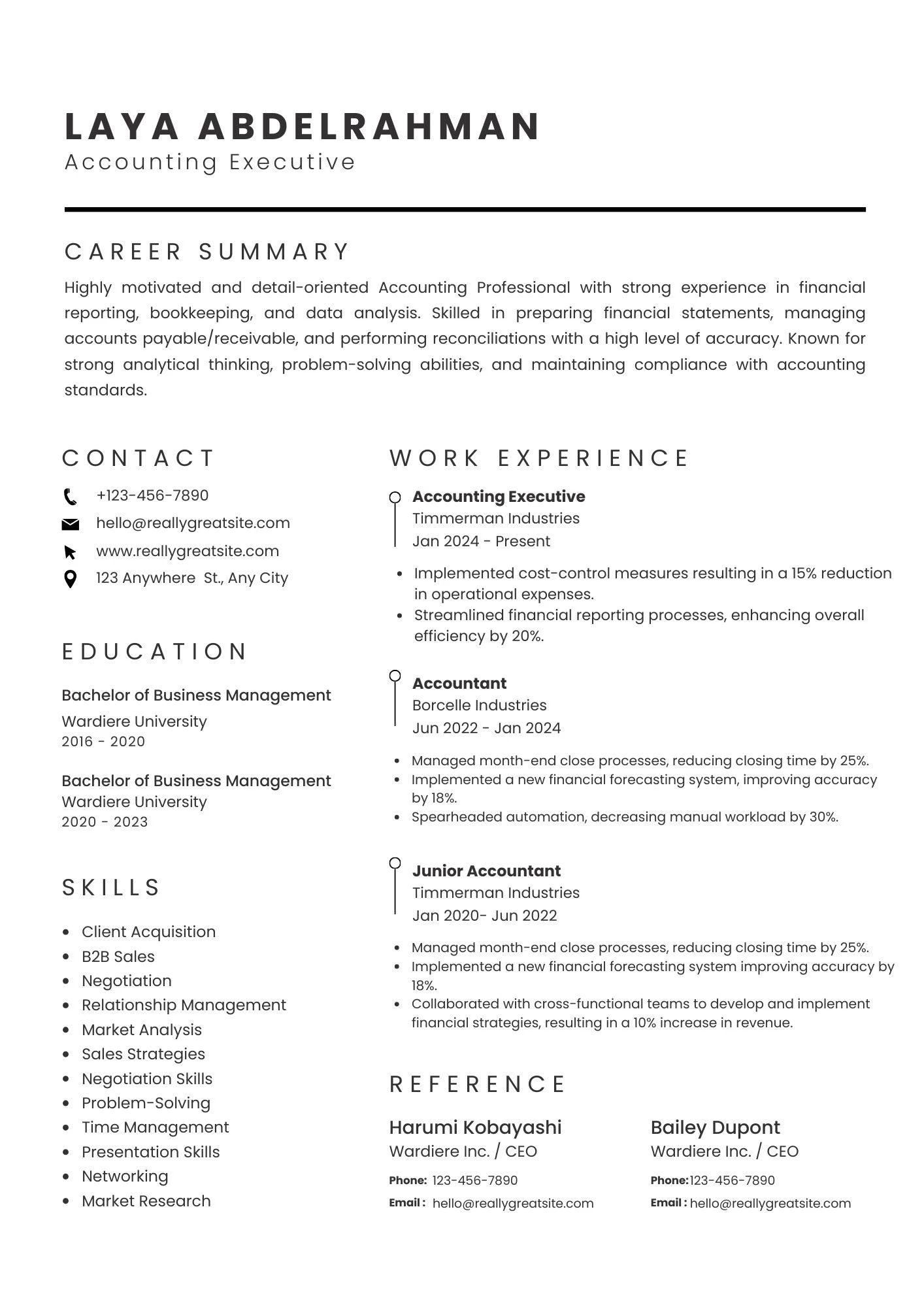 CV phù hợp cho cả sinh viên và người đi làm