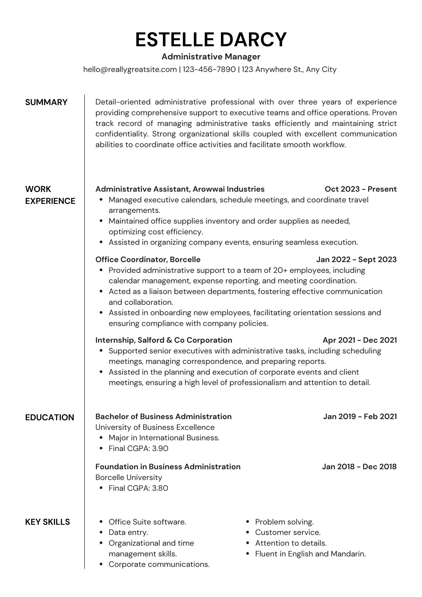 Mẫu CV dễ chỉnh sửa và cá nhân hóa