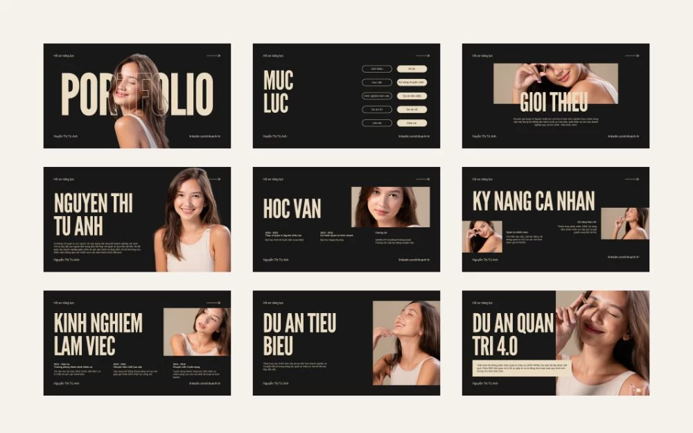 Mẫu hồ sơ năng lực / Portfolio phổ biến