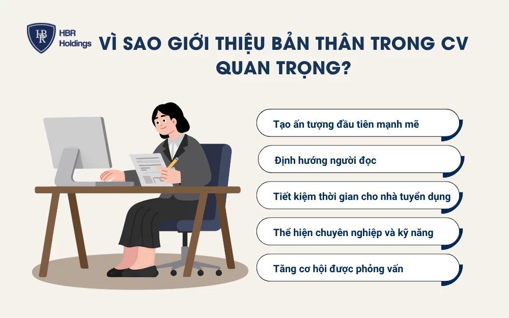 Vì sao giới thiệu bản thân trong CV quan trọng?