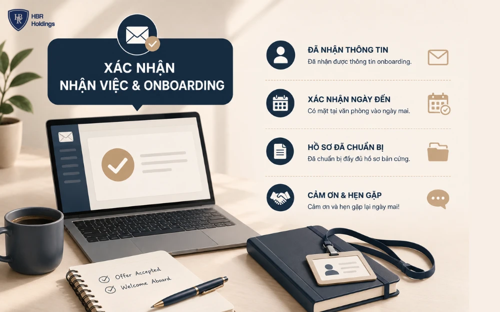 Mẫu xác nhận nhận việc và onboarding