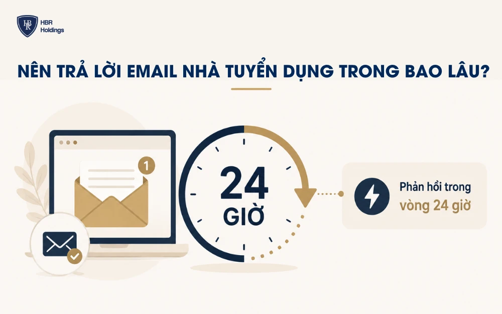 Nên trả lời email nhà tuyển dụng trong 24 giờ