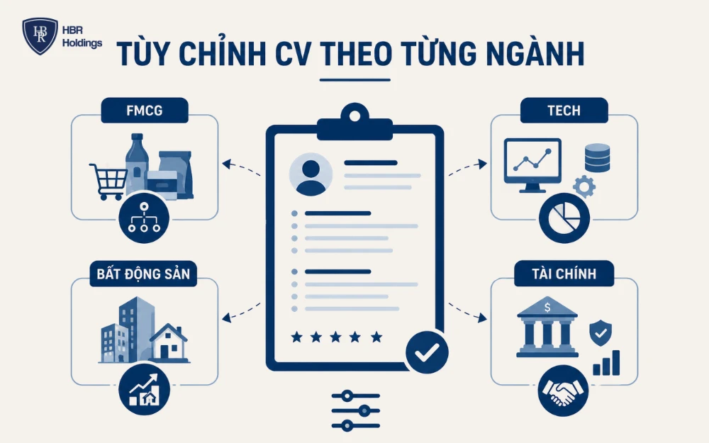 Tùy chỉnh CV theo từng ngành để tăng khả năng đậu phỏng vấn