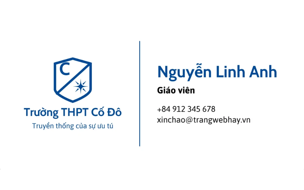 Mẫu chữ ký email Outlook cá nhân tối giản