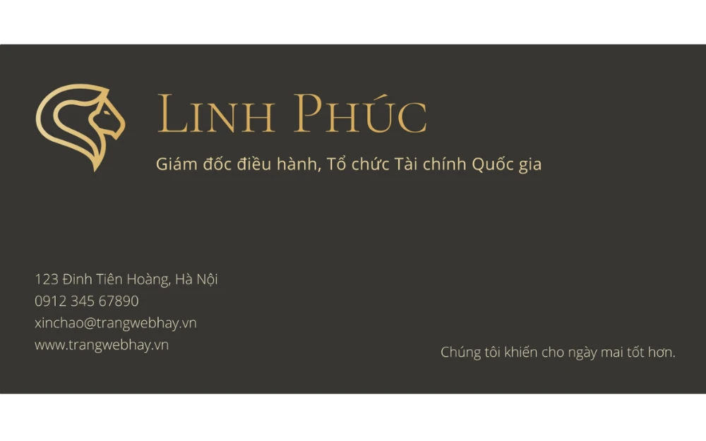 Mẫu chữ ký email Outlook cho CEO, Founder