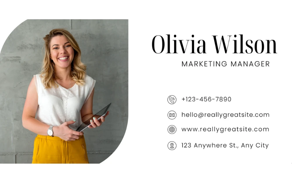 Mẫu chữ ký email Outlook dành cho Marketing