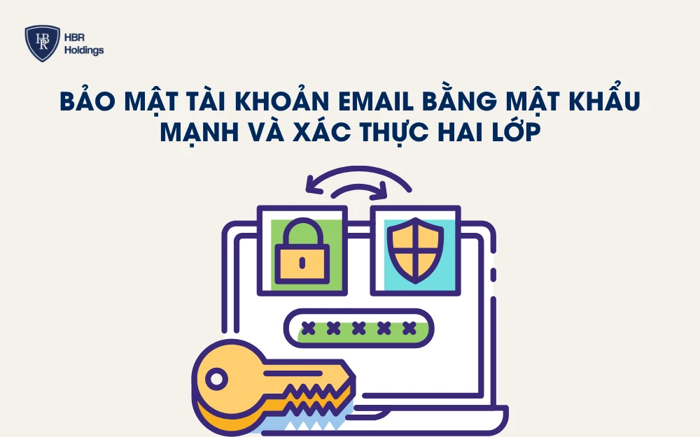 Bảo mật tài khoản bằng mật khẩu mạnh và xác thực hai lớp