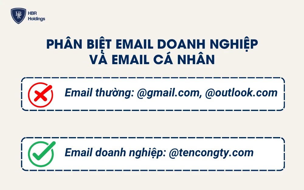 Phân biệt email doanh nghiệp và email cá nhân