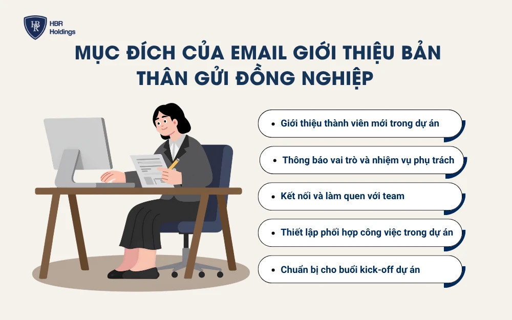 Mục đích của email giới thiệu bản thân gửi đồng nghiệp