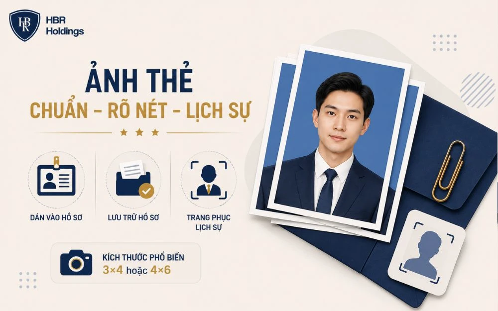 Ảnh thẻ đúng chuẩn giúp hồ sơ xin việc chuyên nghiệp và đầy đủ hơn.