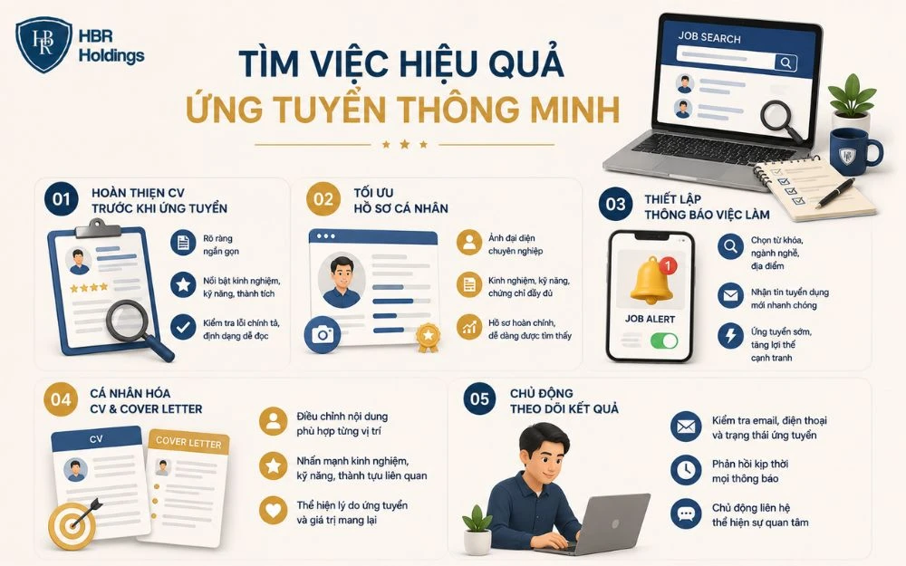 Tối ưu hồ sơ ứng tuyển giúp tăng cơ hội nhận lời mời phỏng vấn từ nhà tuyển dụng.