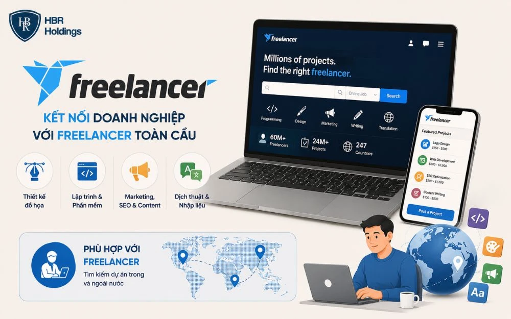 Freelancer kết nối người làm tự do với hàng triệu dự án trên toàn cầu.