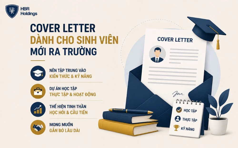 Mẫu cover letter giúp sinh viên mới ra trường làm nổi bật tiềm năng và kỹ năng.