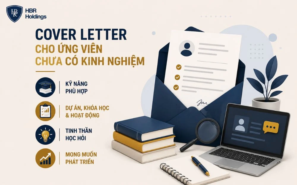 Mẫu cover letter giúp ứng viên chưa có kinh nghiệm làm nổi bật tiềm năng và kỹ năng.