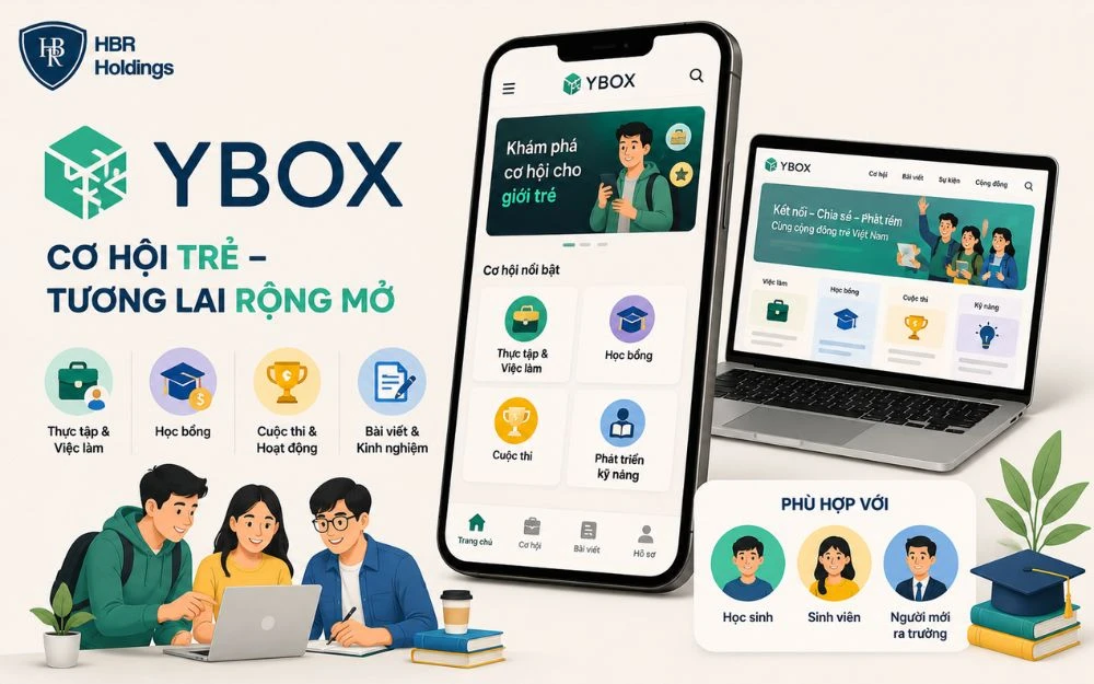 YBOX mang đến cơ hội thực tập, học bổng và phát triển kỹ năng cho giới trẻ.