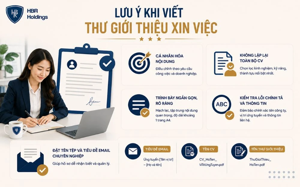 Viết thư giới thiệu chỉn chu giúp ứng viên tạo ấn tượng chuyên nghiệp ngay từ đầu.