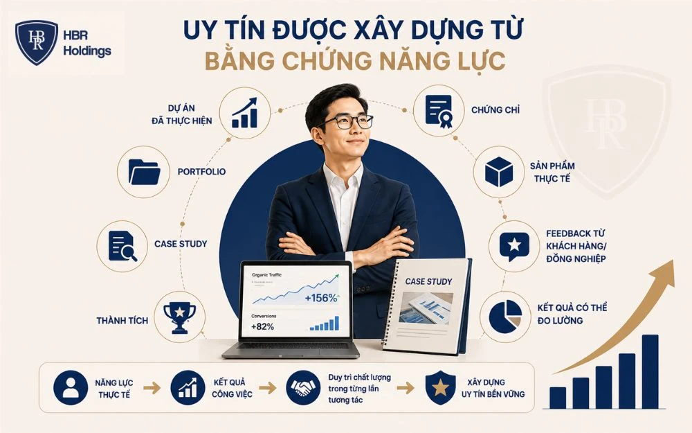Bằng chứng năng lực giúp củng cố uy tín và chứng minh giá trị cá nhân.