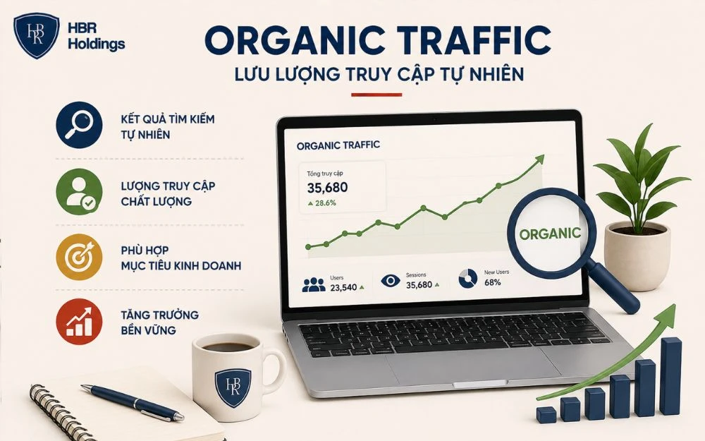 Organic Traffic giúp website thu hút lượt truy cập tự nhiên, chất lượng và bền vững.