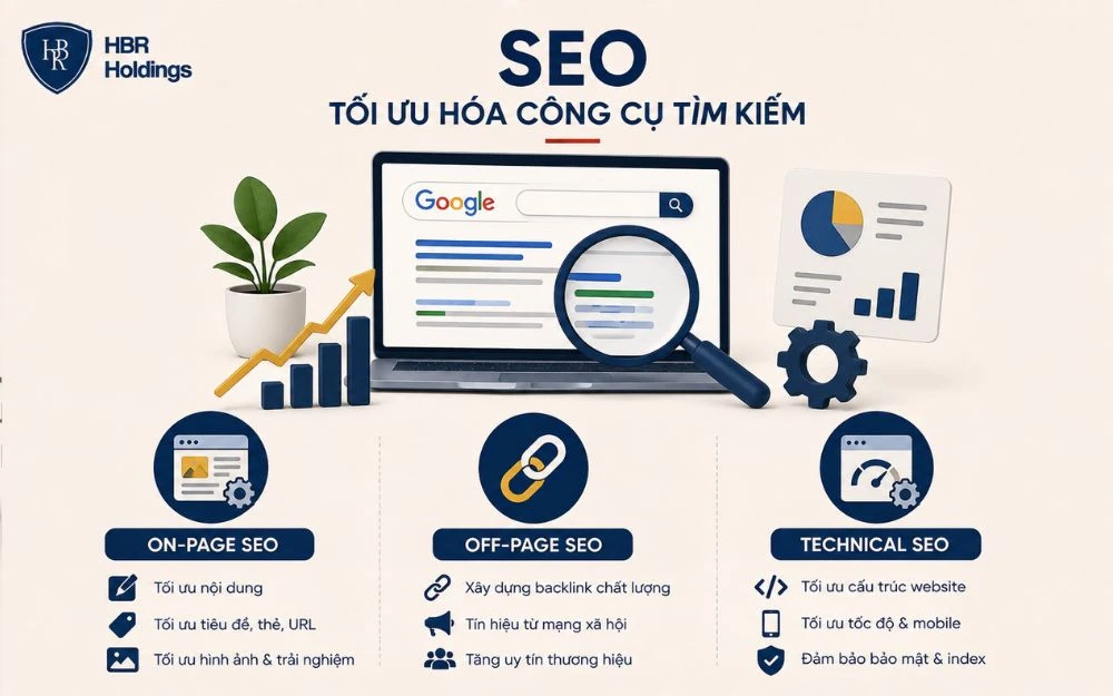 SEO giúp website tăng khả năng hiển thị tự nhiên và tiếp cận khách hàng hiệu quả.