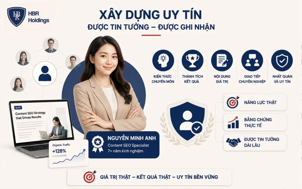 Uy tín cá nhân được xây dựng từ năng lực thật, kết quả và sự nhất quán.