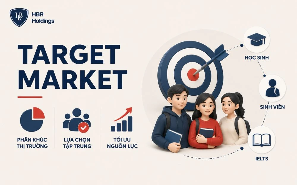 Target Market giúp doanh nghiệp tập trung đúng nhóm khách hàng tiềm năng nhất.