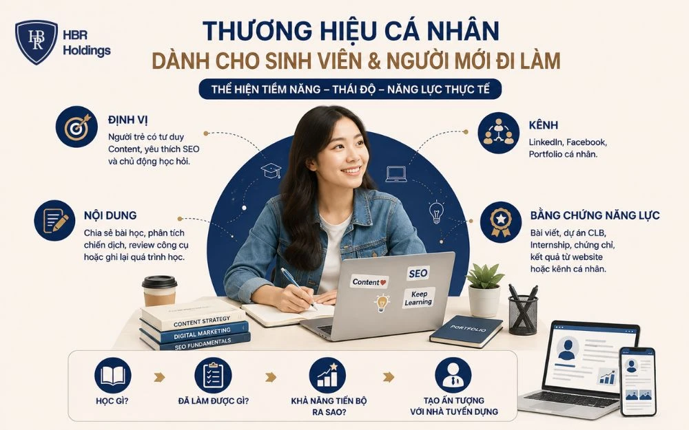Sinh viên xây dựng thương hiệu cá nhân bằng tiềm năng, thái độ và năng lực thực tế.