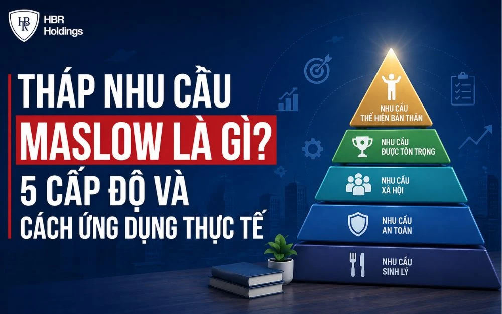 THÁP NHU CẦU MASLOW LÀ GÌ? 5 CẤP ĐỘ VÀ CÁCH ỨNG DỤNG THỰC TẾ