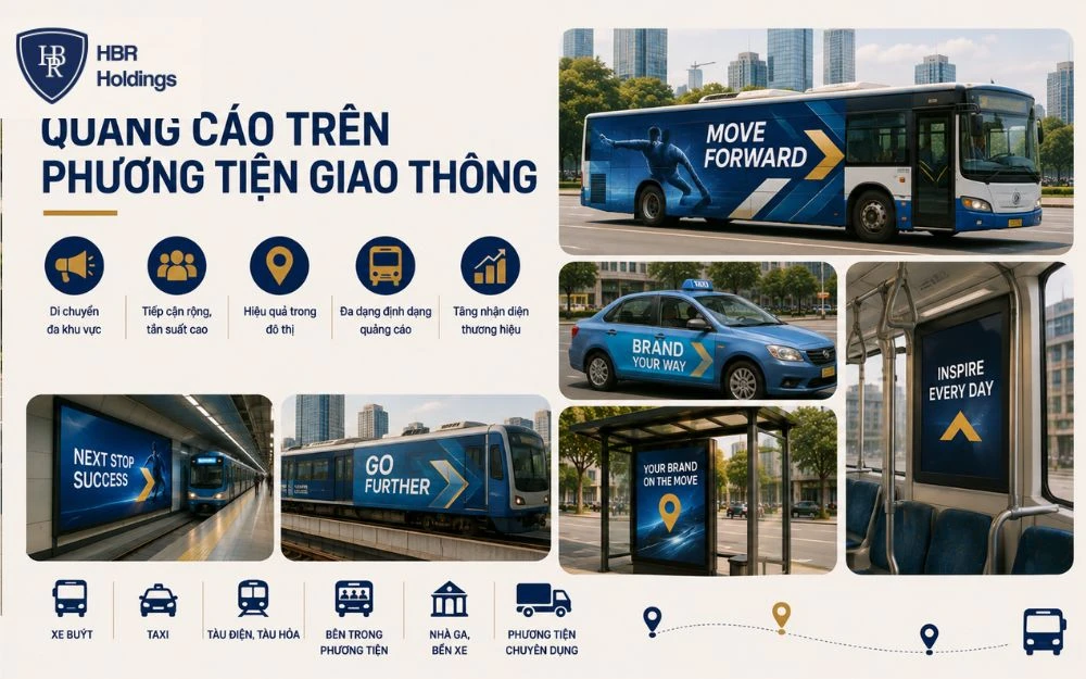 Transit Advertising giúp thương hiệu tăng độ phủ trên hành trình di chuyển của khách hàng.
