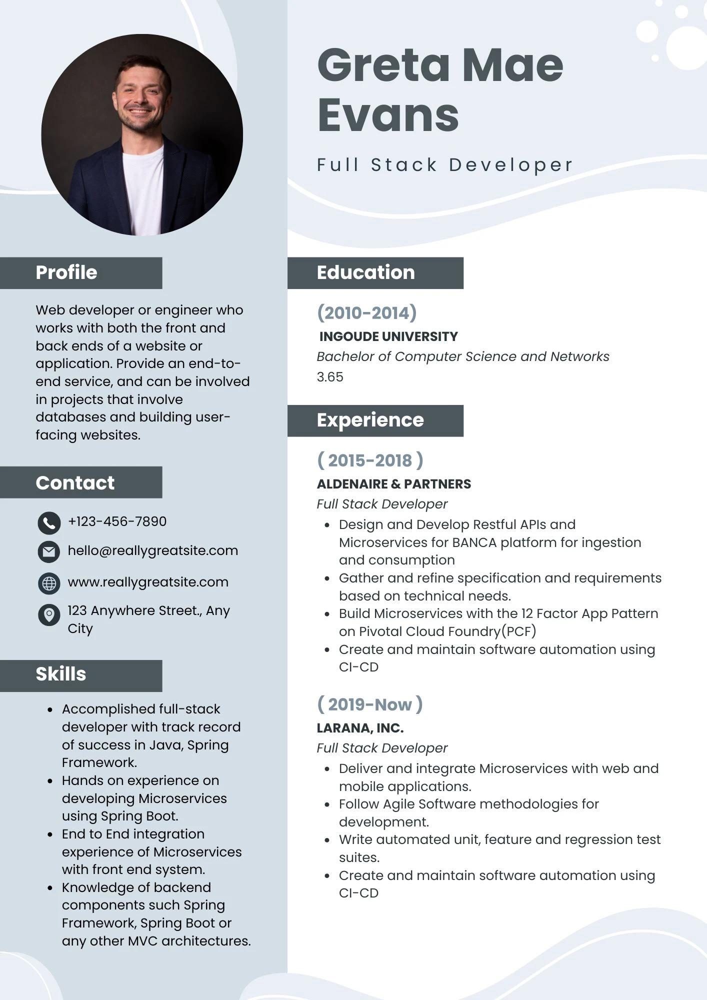 CV Full-stack Developer