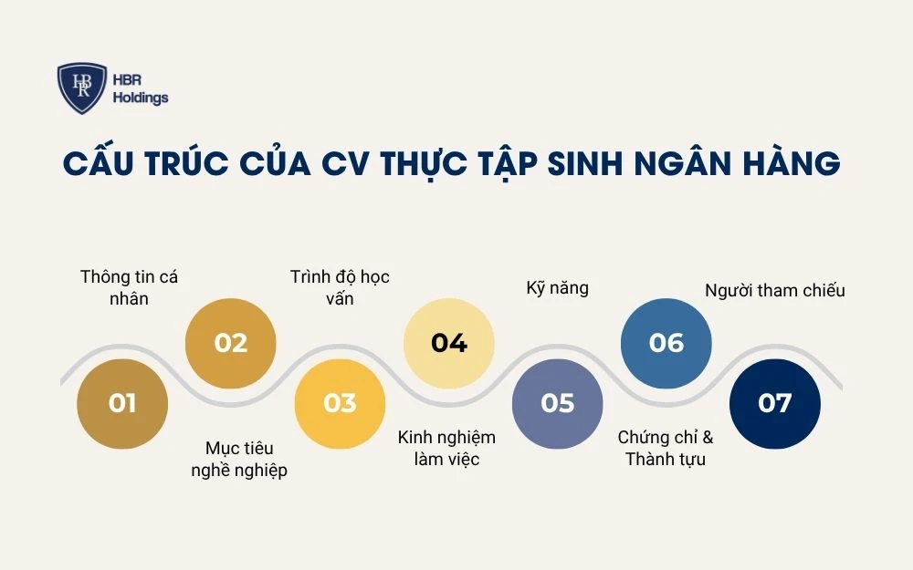 Cấu trúc CV thực tập sinh ngân hàng gồm những gì?
