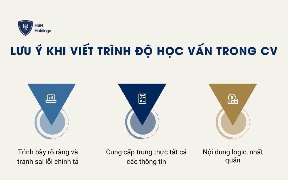 Lưu ý khi viết trình độ học vấn trong CV giúp nổi bật