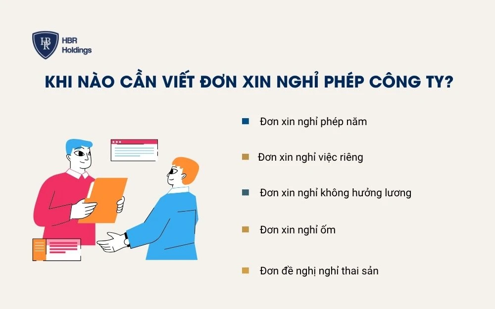Khi nào cần sử dụng đơn xin nghỉ phép